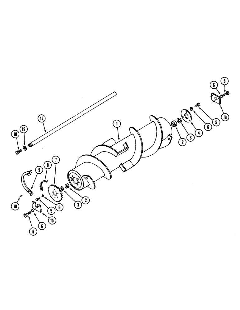 Схема запчастей Case IH 54FMS - (42) - AUGER, 54 FMS SNOW THROWER 