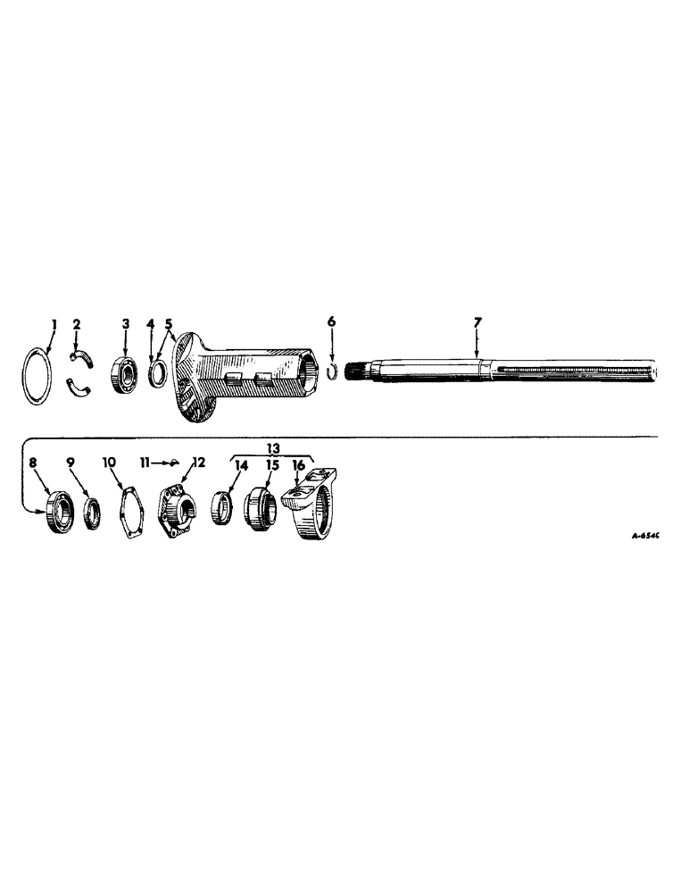 Схема запчастей Case IH 404 - (091) - REAR AXLE, REAR AXLE, FARMALL SERIES (05) - REAR AXLE