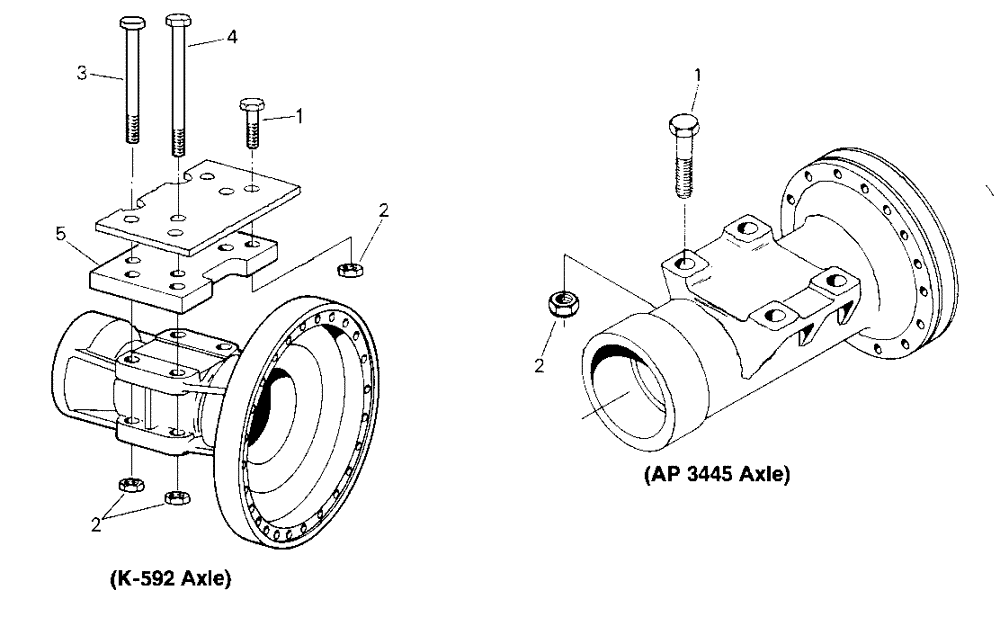 Схема запчастей Case IH STEIGER - (04-34) - REAR AXLE MOUNTING (04) - Drive Train