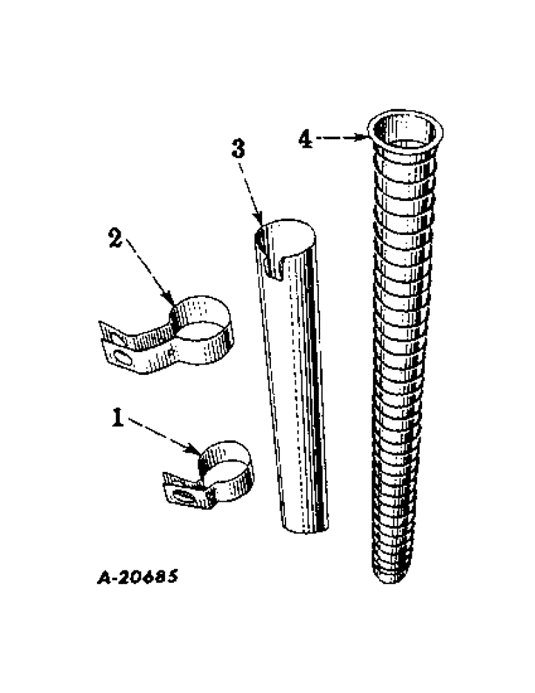 Схема запчастей Case IH 56-D - (F-5) - CLAMP, TUBE AND SPOUT / PRODUCT GRAPHICS 