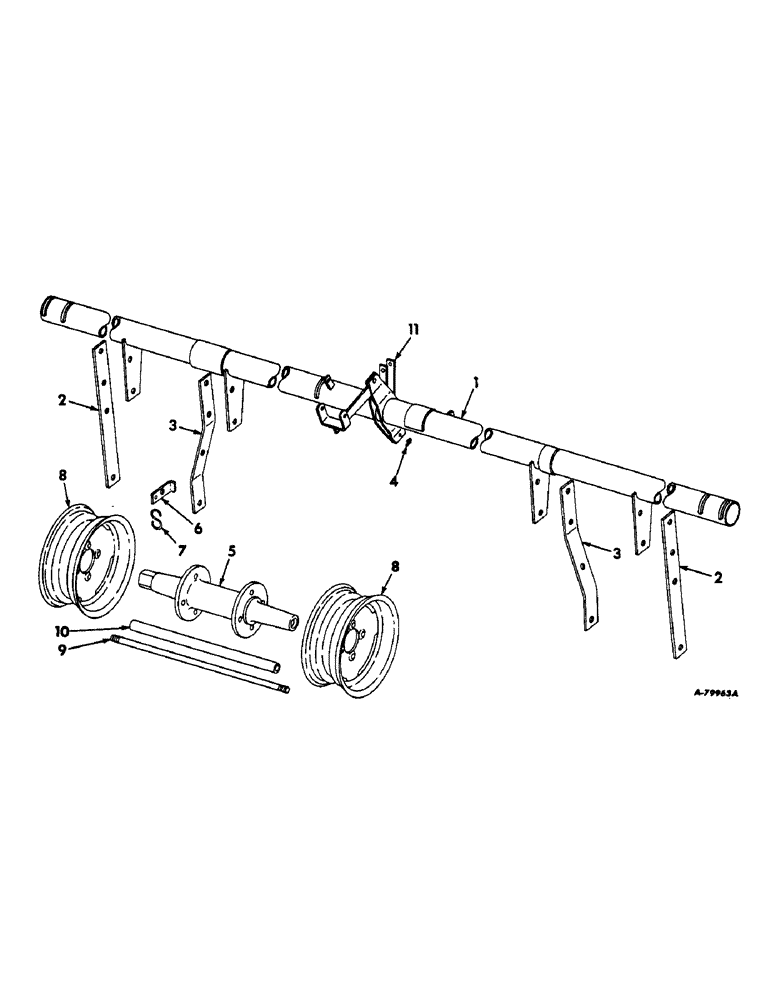 Схема запчастей Case IH 455 - (G-24) - ADJUSTABLE AND DUAL WHEEL FRAME 