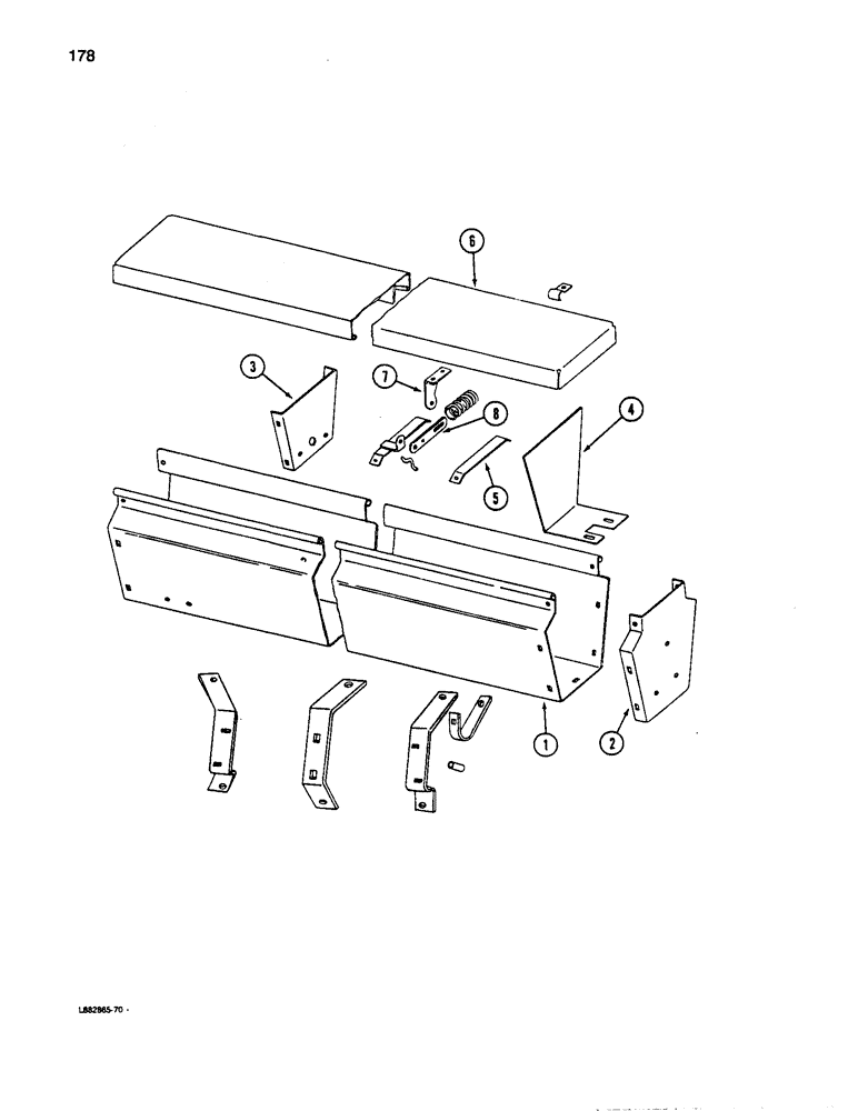 Схема запчастей Case IH 5100 - (178) - GRASS SEED ATTACHMENT, HIGH FRONT MOUNTED HOPPER 