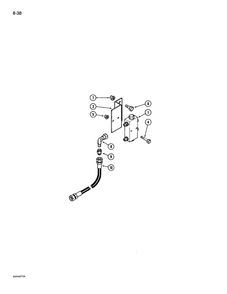 Схема запчастей Case IH 950 - (8-38) - ALTERNATING CHECK VALVE ATTACHMENT (08) - HYDRAULICS