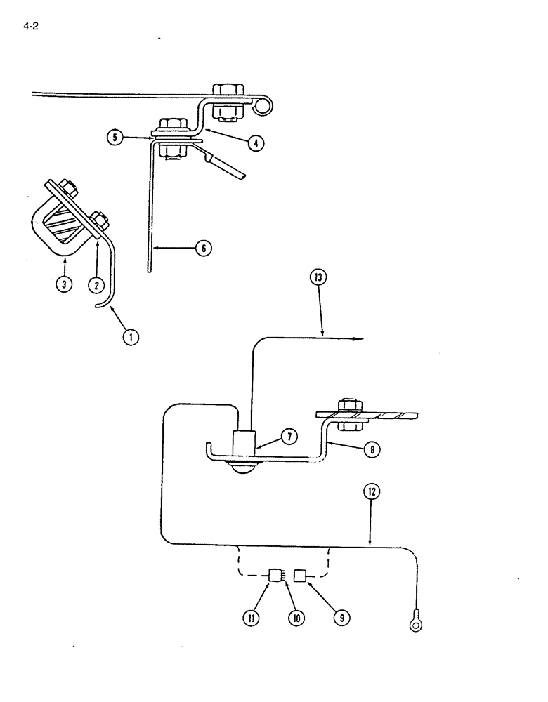 Схема запчастей Case IH 7200 - (4-02) - FEEDSHAFT ROTATION INDICATOR (04) - ELECTRICAL SYSTEMS