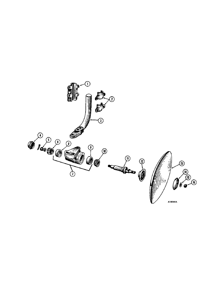 Схема запчастей Case IH 3300-SERIES - (52) - CONCAVE DISK COULTERS, 16 INCH 