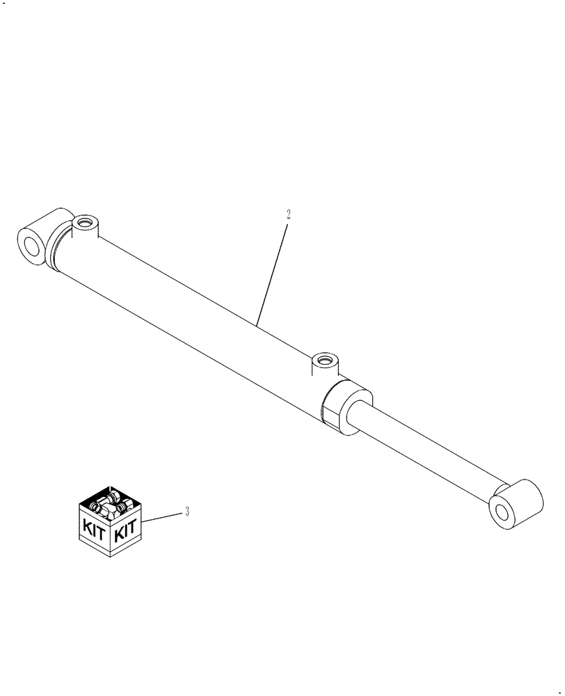 Схема запчастей Case IH 3016 - (88.035.01[04]) - DIA KIT,IN CAB HYDRAULIC FLOTATION, HYDRAULIC CYLINDER (88) - ACCESSORIES