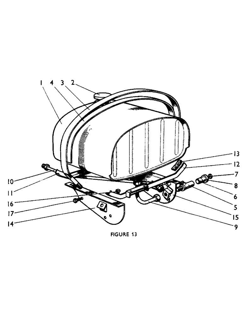 Схема запчастей Case IH 880UF - (21) - FUEL TANK AND FITTINGS (01) - ENGINE