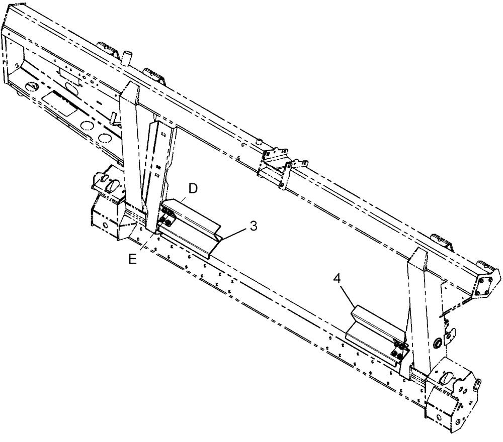 Схема запчастей Case IH 2152 - (09-66) - ADAPTER STRIPPER BARS 