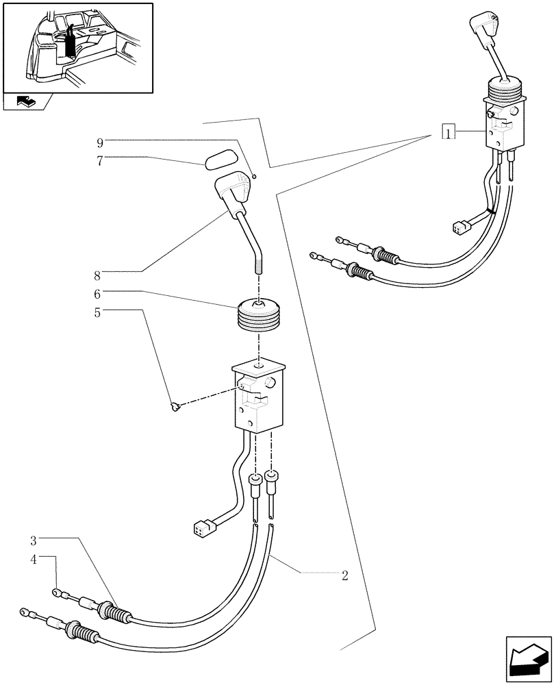 Схема запчастей Case IH PUMA 155 - (1.96.2/04A) - JOYSTICK FOR MIDMOUNT - BREAKDOWN (VAR.332821) (10) - OPERATORS PLATFORM/CAB