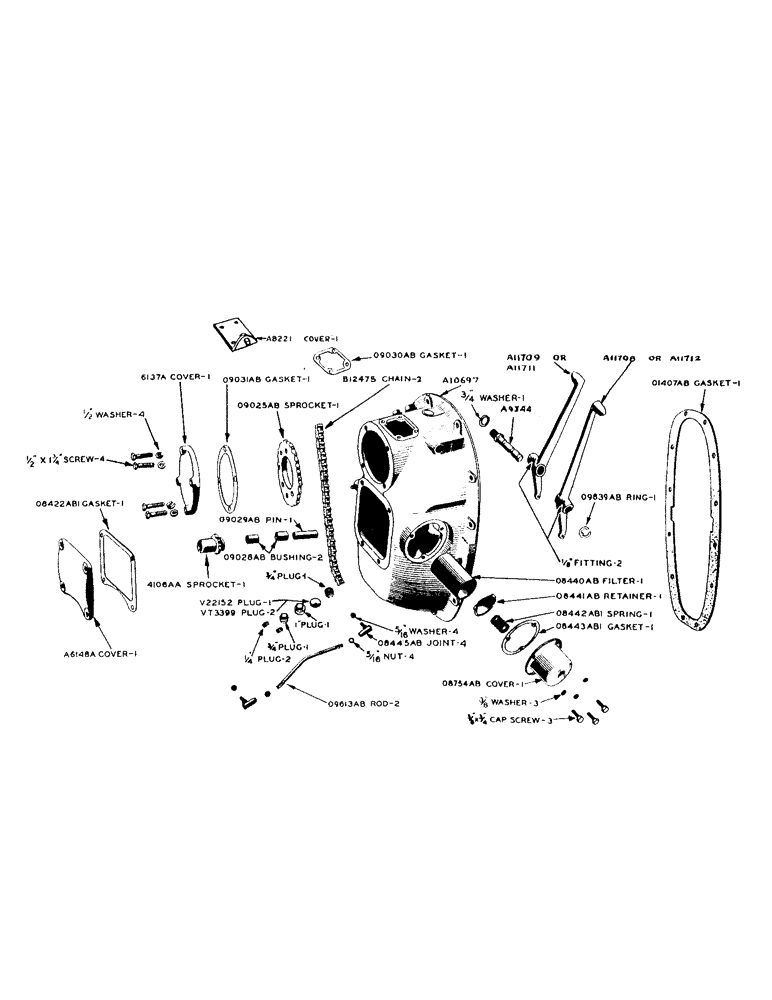 Схема запчастей Case IH 900 - (124) - HYDRAULIC CONTROL UNIT, MAIN HOUSING AND PUMP DRIVE (08) - HYDRAULICS