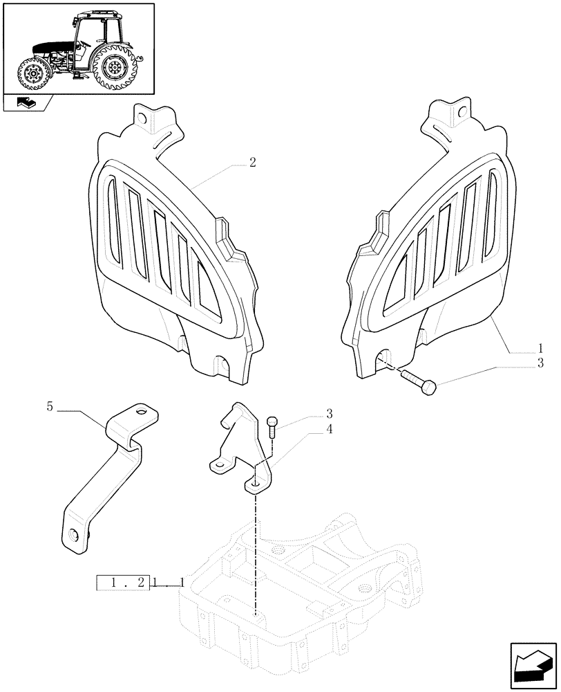 Схема запчастей Case IH FARMALL 95C - (1.83.0[04]) - HOODS - C6509 (08) - SHEET METAL