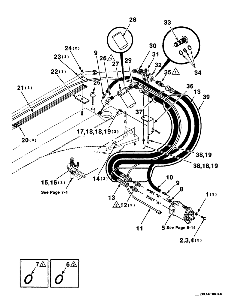 Схема запчастей Case IH SC412 - (8-04) - HYDRAULIC DRIVE ASSEMBLY - REAR (08) - HYDRAULICS