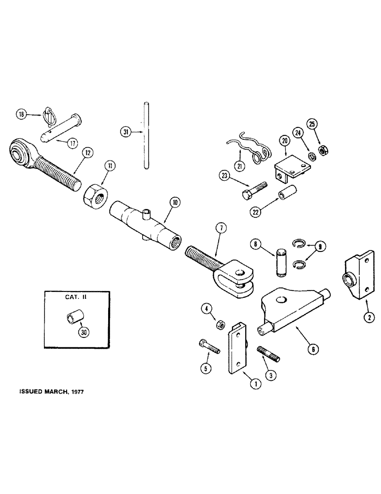 Схема запчастей Case IH 1570 - (234) - THREE POINT HITCH, TURNBUCKLE LINK (09) - CHASSIS/ATTACHMENTS