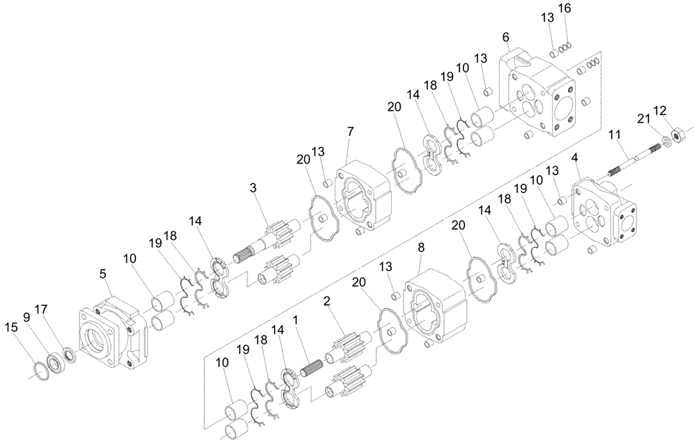 Схема запчастей Case IH A7700 - (B04.07[01]) - Hydraulic Pump * Commercial {High Horsepower} (07) - HYDRAULICS