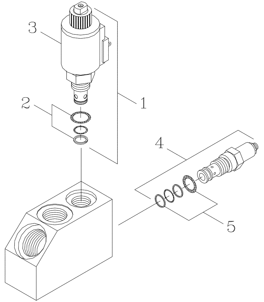 Схема запчастей Case IH 7700 - (B05[11]) - HYDRAULIC SOLENOID VALVE {Rollers} Hydraulic Components & Circuits