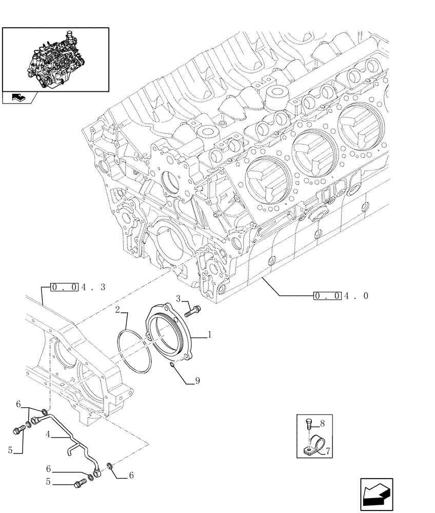 Схема запчастей Case IH FVAE2884X B200 - (0.38.0) - AIR COMPRESSOR WITHOUT COMPRESSOR (504223400) 