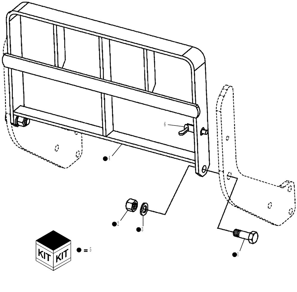 Схема запчастей Case IH LX720 - (82.100.AK[01]) - GRILLE GUARD, HD FOR FARMALL 85 - 115U, FARMALL 60 - 80, 90 - 95, 85C, 95C (82) - FRONT LOADER & BUCKET