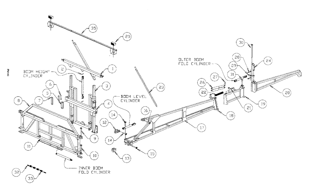 Схема запчастей Case IH SPX3150 - (164) - BOOMS, 60 BOOM ASSEMBLY (78) - SPRAYING