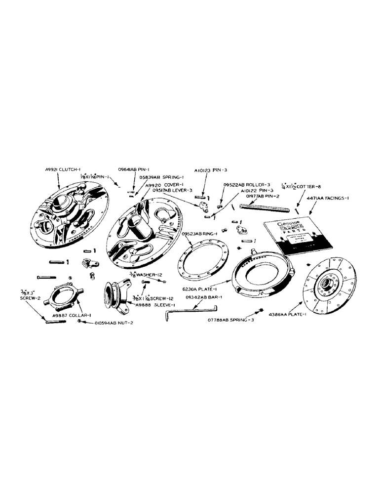 Схема запчастей Case IH 900 - (078) - ENGINE HAND CLUTCH (06) - POWER TRAIN