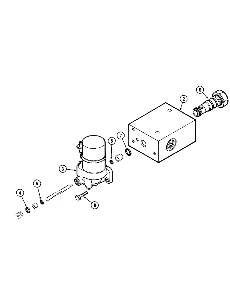 Схема запчастей Case IH 1010 - (8-30) - REEL DRIVE VALVE (35) - HYDRAULIC SYSTEMS