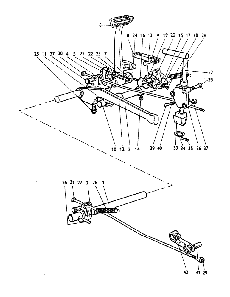 Схема запчастей Case IH 885 - (G06) - BRAKES, BRAKE LINKAGE - FOUR-WHEEL BRAKES, 885 TRACTORS, OPTIONAL EQUIPMENT (5.1) - BRAKES