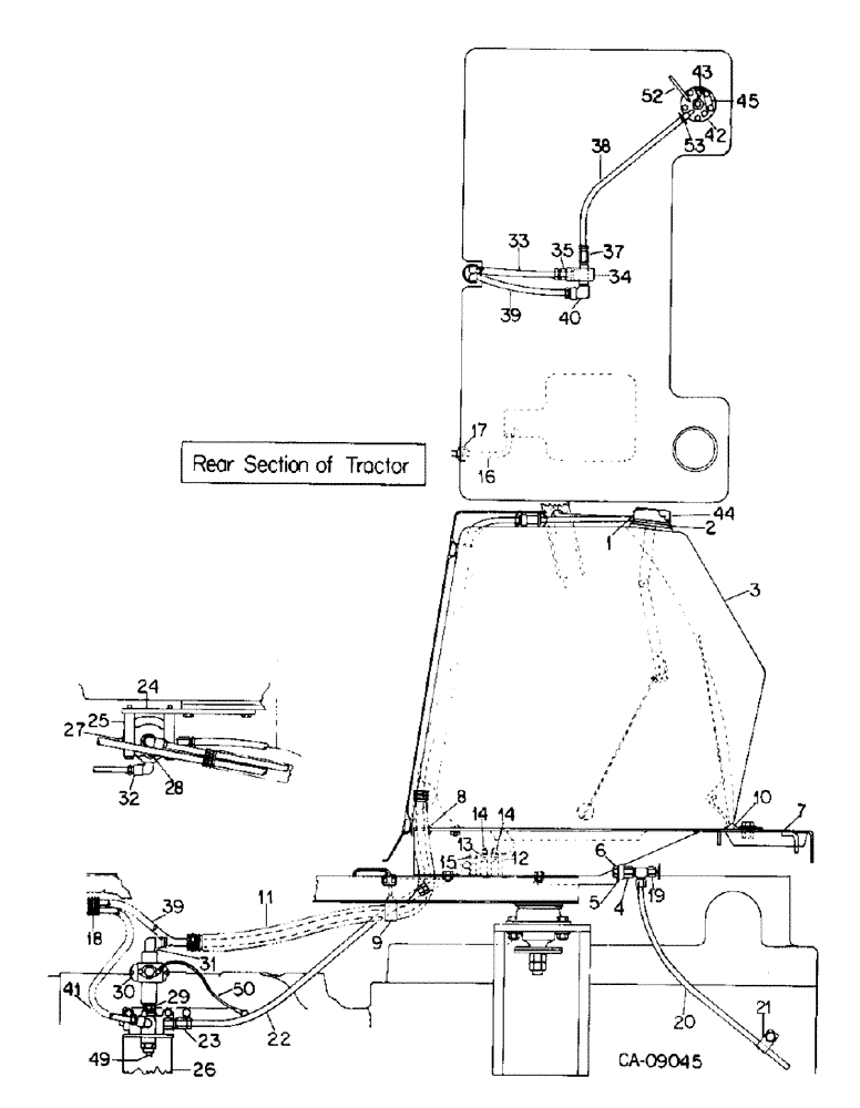 Схема запчастей Case IH 7488 - (12-06) - POWER, AUXILIARY FUEL TANK ATTACHMENT Power