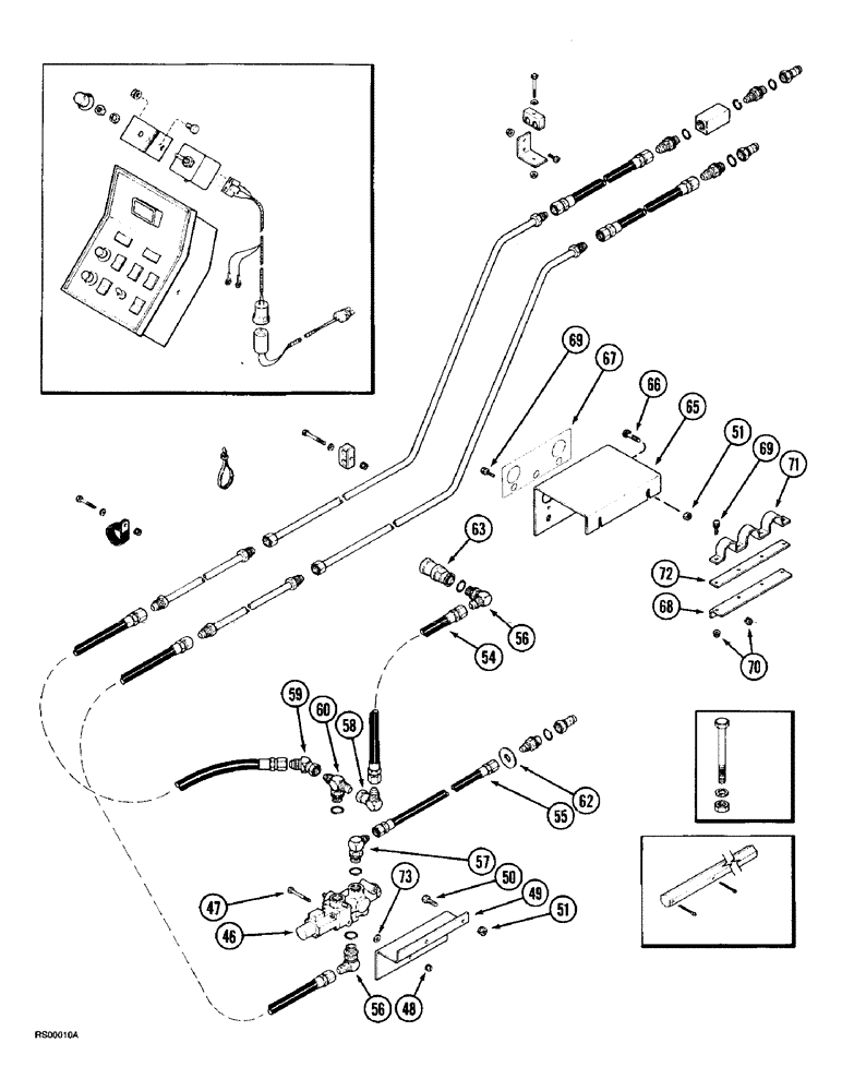 Схема запчастей Case IH 1015 - (8-12) - HEADER ADAPTER ATTACHMENT, TO 1482 COMBINE (35) - HYDRAULIC SYSTEMS