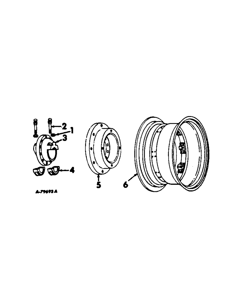 Схема запчастей Case IH 21206 - (L-06[1]) - WHEELS AND WHEEL WEIGHTS, REAR WHEELS, WITH 26 INCH ATTACHED CLAMP RIMS, INTERNATIONAL TRACTORS Wheels & Wheel Weights