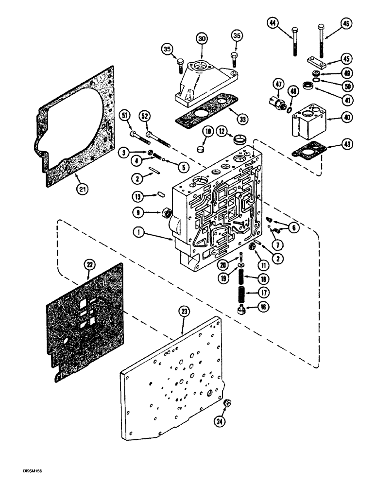 Схема запчастей Case IH 8950 - (6-030) - TRANSMISSION CONTROL VALVE ASSEMBLY, BODY SECTION AND BODY PLATE (06) - POWER TRAIN