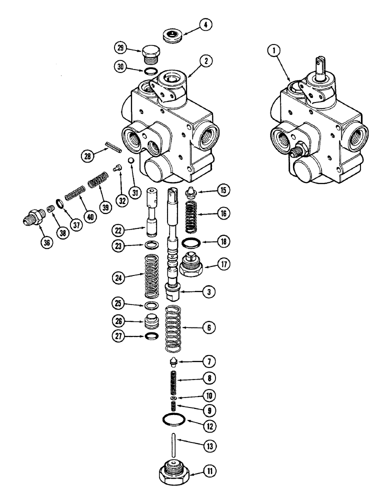 Схема запчастей Case IH 2096 - (6-222) - VALVE ASSEMBLY, PTO AND CLUTCH CONTROL (06) - POWER TRAIN