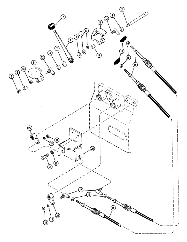 Схема запчастей Case IH 2870 - (178) - RANGE SHIFT LINKAGE (06) - POWER TRAIN