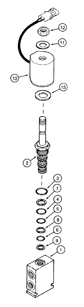 Схема запчастей Case IH 2344 - (08-29) - VALVE ASSY - CLUTCH, SEPARATOR/UNLOADER - BSN JJC0174399 (07) - HYDRAULICS