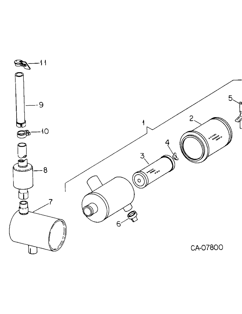 Схема запчастей Case IH 3088 - (12-06) - POWER, SPARK ARRESTER ATTACHMENT Power