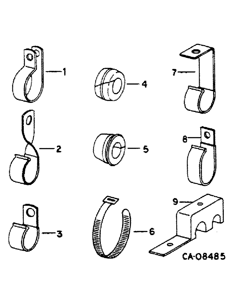 Схема запчастей Case IH 4386 - (08-28) - ELECTRICAL, CLIPS, CLAMPS, STRAPS AND GROMMETS (06) - ELECTRICAL