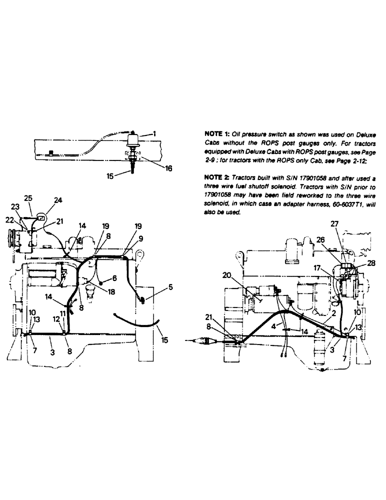 Схема запчастей Case IH 9130 - (02-01) - ENGINE WIRING (06) - ELECTRICAL