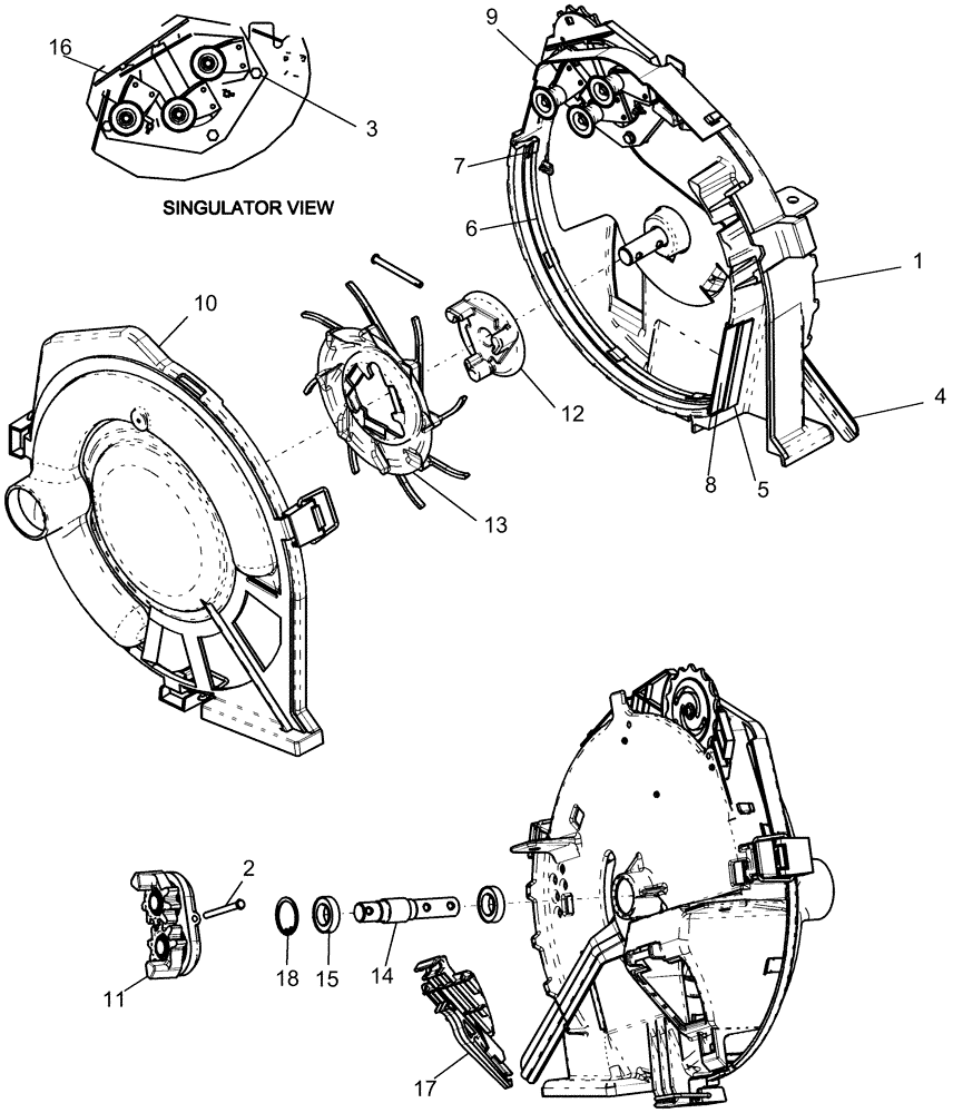 Схема запчастей Case IH 1260 - (75.100.01) - SEED DRIVE - METER ASSEMBLY (75) - SOIL PREPARATION