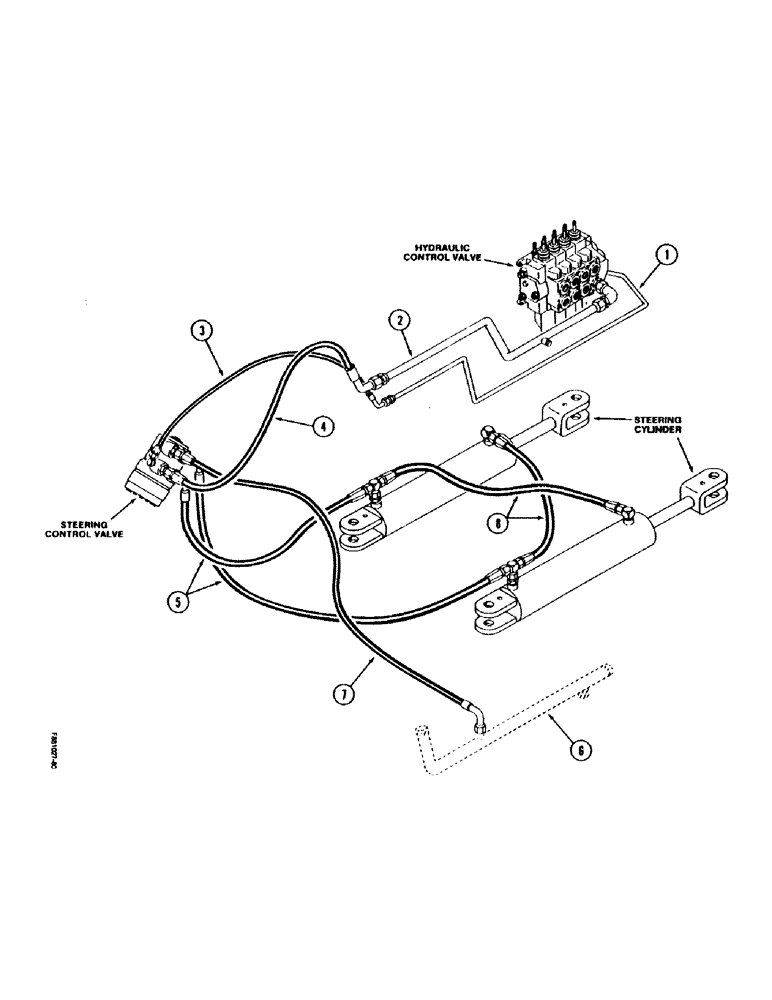 Схема запчастей Case IH 9170 - (1-16) - PICTORIAL INDEX, STEERING HYDRAULICS (00) - PICTORIAL INDEX