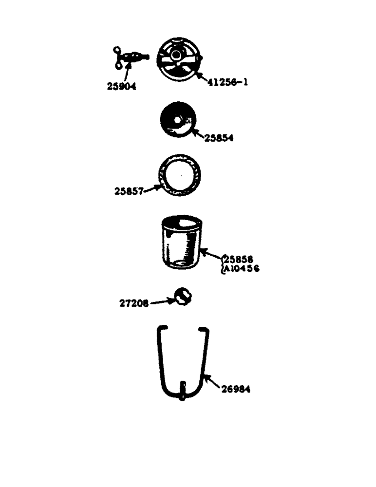 Схема запчастей Case IH 400-SERIES - (035) - POWRDYNE GAS ENGINE, PARTS FOR 01933AB FUEL STRAINER (02) - ENGINE