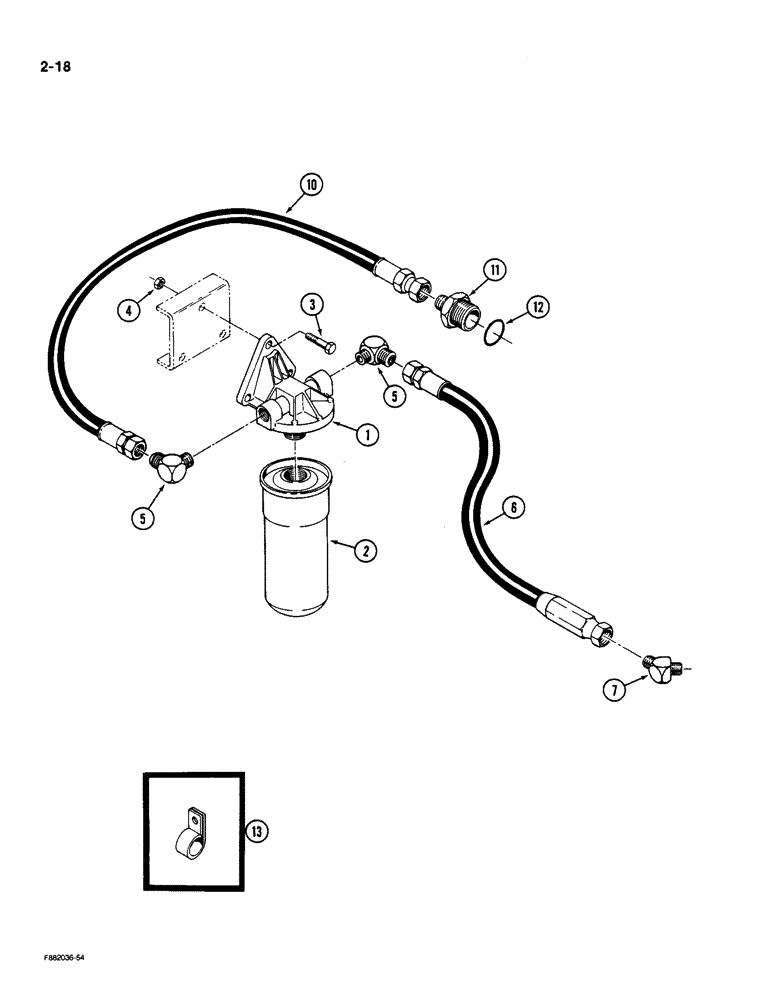 Схема запчастей Case IH 9190 - (2-18) - OIL FILTER AND MOUNTING, ENGINE REMOTE (02) - ENGINE