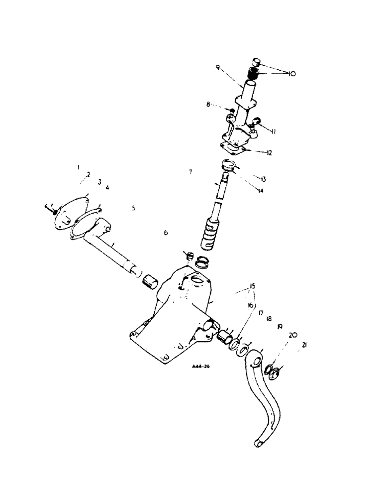 Схема запчастей Case IH 2350 - (4-16) - STEERING GEAR (05) - STEERING