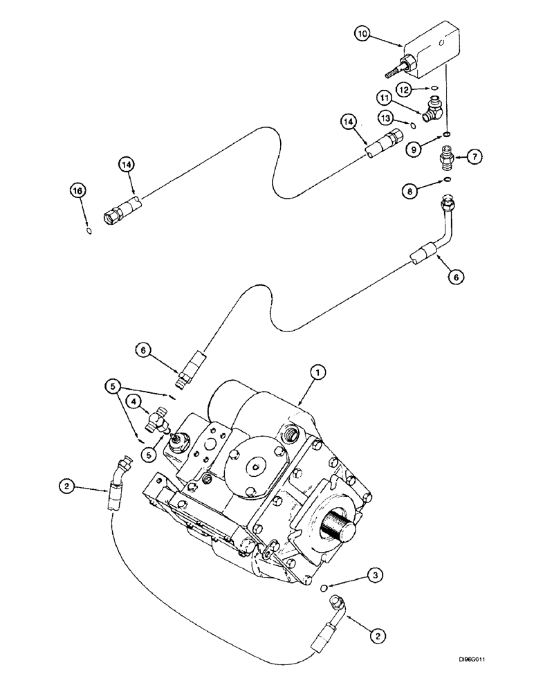 Схема запчастей Case IH 2166 - (6-12) - FOOT-N-INCH VALVE HYDRAULIC SYSTEM, PRIOR TO COMBINE P.I.N. JJC0182025 (03) - POWER TRAIN