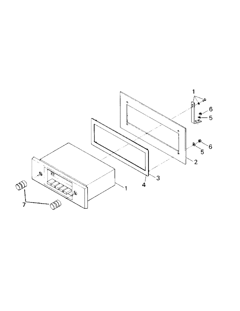 Схема запчастей Case IH CS-360 - (01-18) - RADIO & MOUNTING, PANASONIC AM-FM STEREO (10) - CAB