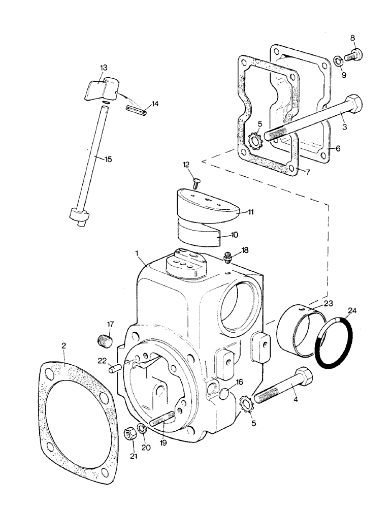 Схема запчастей Case IH 1390 - (K-11) - RAMSHAFT BRACKET (07) - HYDRAULICS