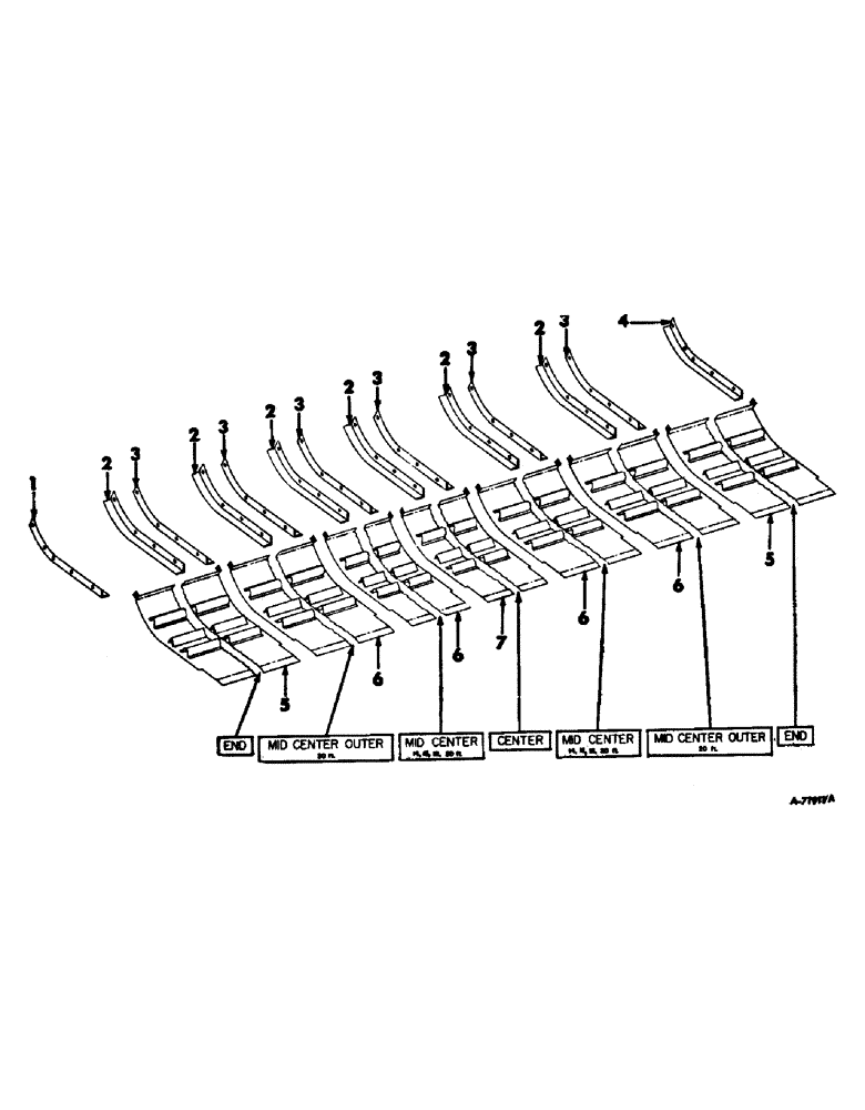 Схема запчастей Case IH 503 - (289) - PLATFORM BOTTOM SHIELD (88) - ACCESSORIES