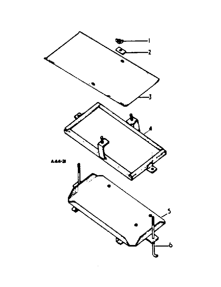 Схема запчастей Case IH 364 - (3-10) - ELECTRICAL, BATTERY TRAY (06) - ELECTRICAL SYSTEMS