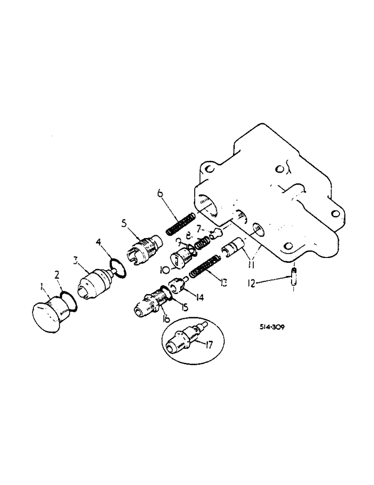 Схема запчастей Case IH 574 - (10-037) - UNLOADING AND FLOW CONTROL VALVE (07) - HYDRAULICS