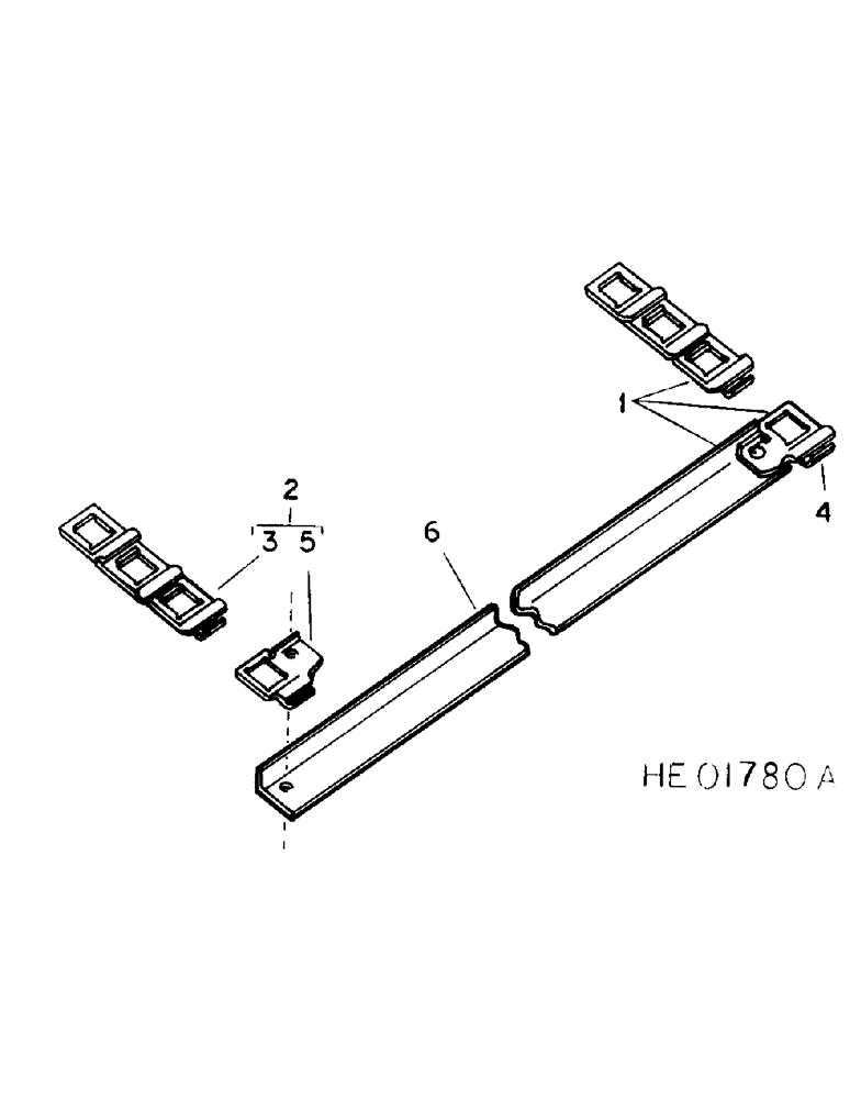 Схема запчастей Case IH 555 - (A-37) - APRON CHAIN, STEEL DETACHABLE TYPE, 530, 540, 550 AND 555 MODELS 