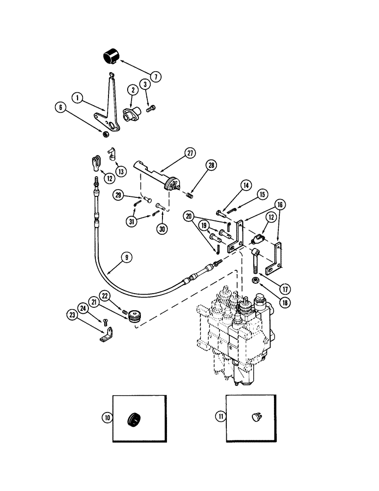 Схема запчастей Case IH 2094 - (8-302) - REMOTE HYDRAULICS, REMOTE ATTACHMENT - NO. 3 CIRCUIT, WITH VALVE LOAD CHECK (08) - HYDRAULICS