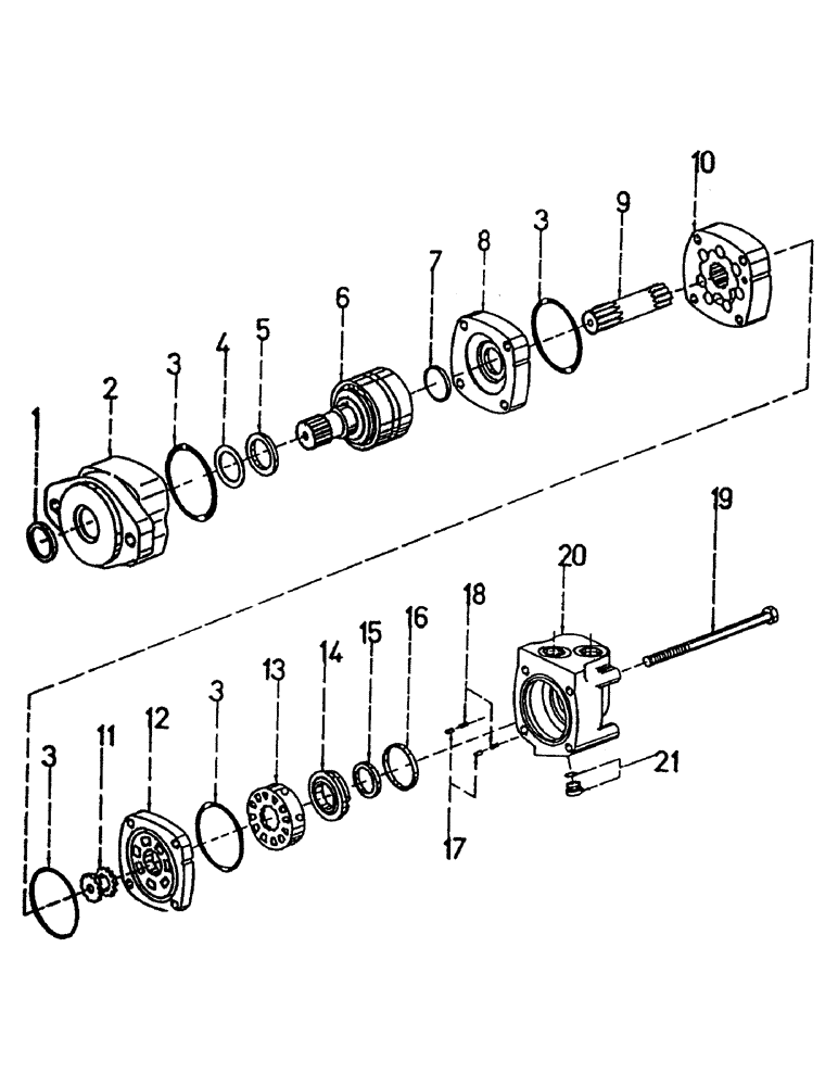 Схема запчастей Case IH 7000 - (B02-02) - HYDRAULIC MOTOR, 2000 CHAR-LYNN, 18.7 CUBIC INCH Hydraulic Components & Circuits