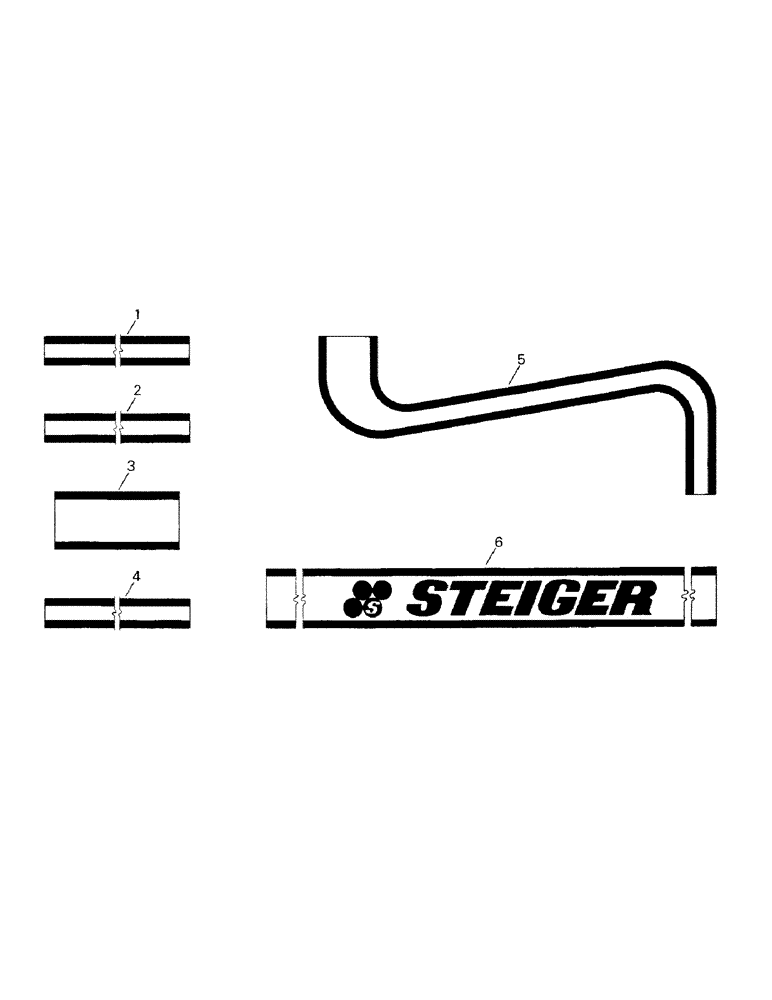 Схема запчастей Case IH CP-1360 - (09-03) - STRIPING DECAL (13) - DECALS